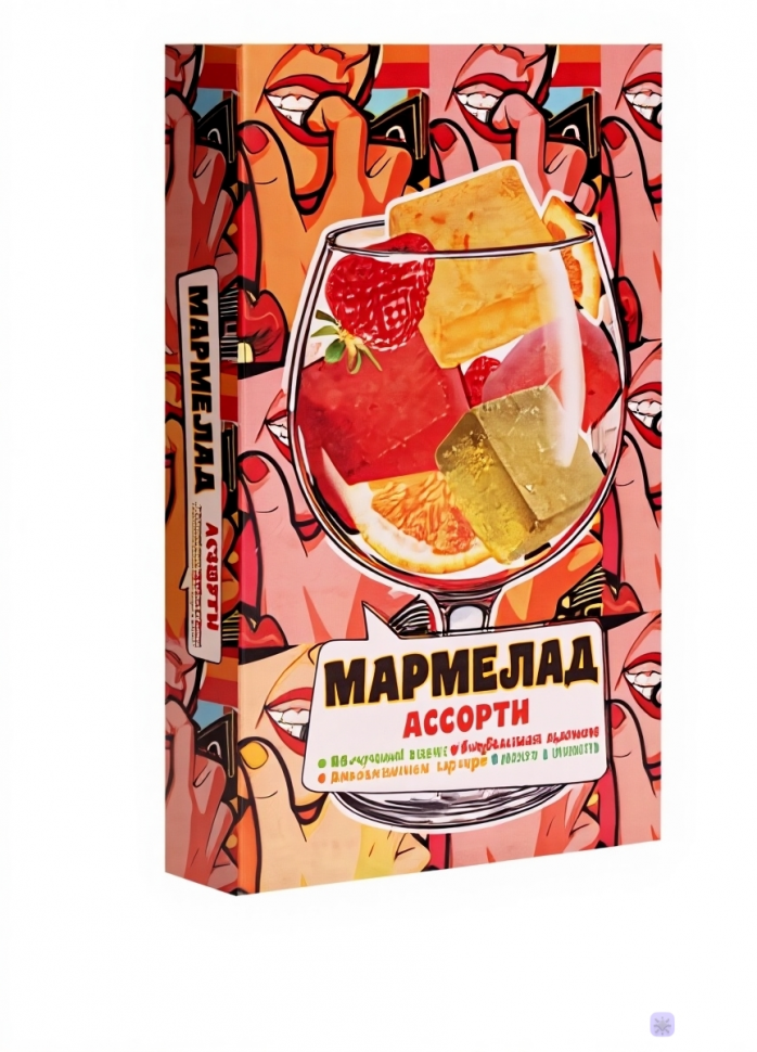  Мармелад АлкоАссорти(яблочный виски, клубничный просекко, апельсиновый вермут, лайм текила) 110г в Петропавловске-Камчатском
