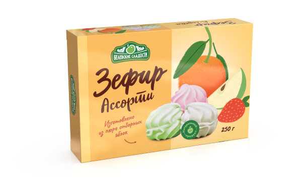 №2 Зефир белевский "Ассорти" 250г в Петропавловске-Камчатском