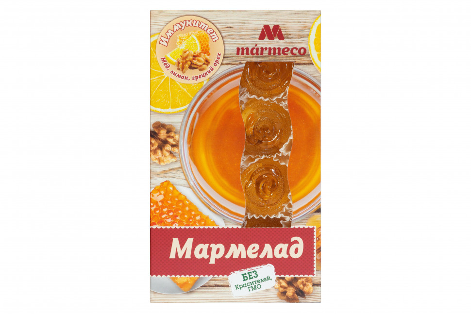  Мармелад "Иммунитет"  Мёд, лимон, грецкий орех, 180г  в Петропавловске-Камчатском