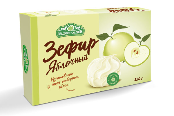 №2 Зефир белевский "Яблочный" 250г в Петропавловске-Камчатском